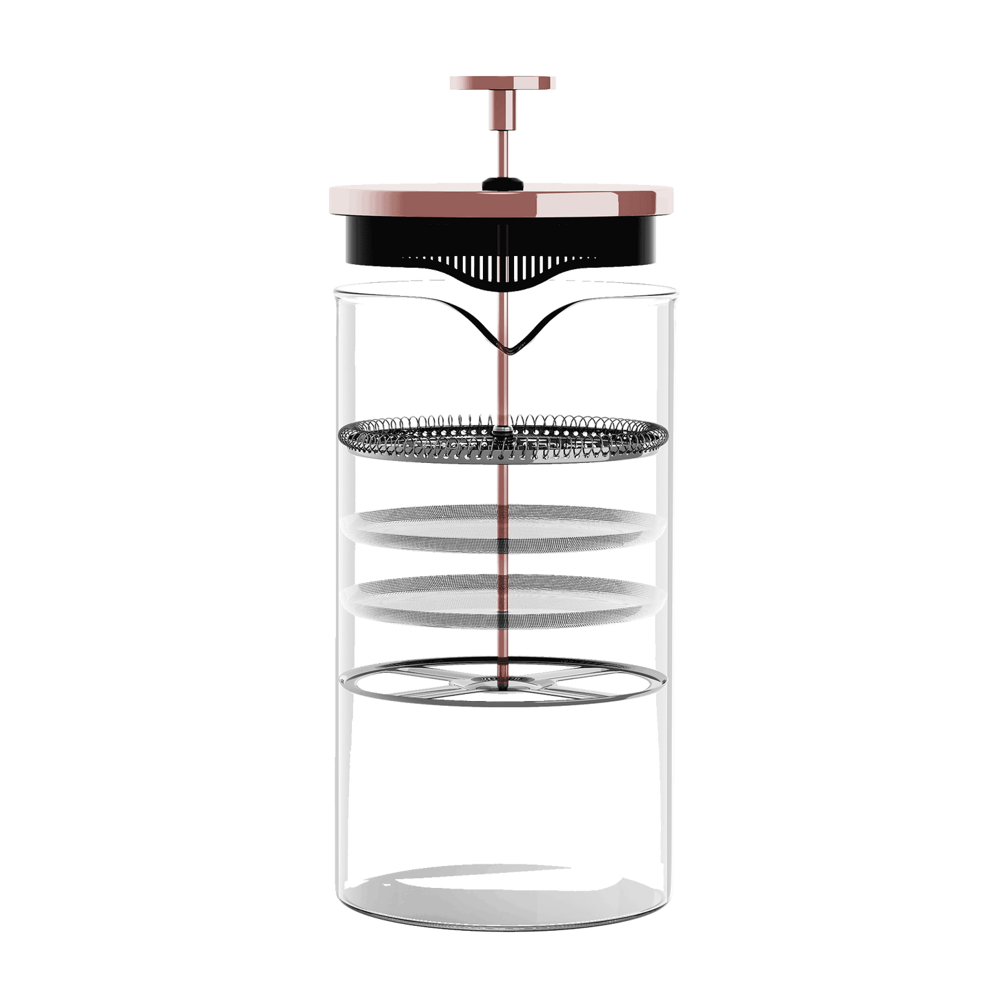 Cafe du Chateau Ritual Series | The Rose Gold French Press (34 oz)